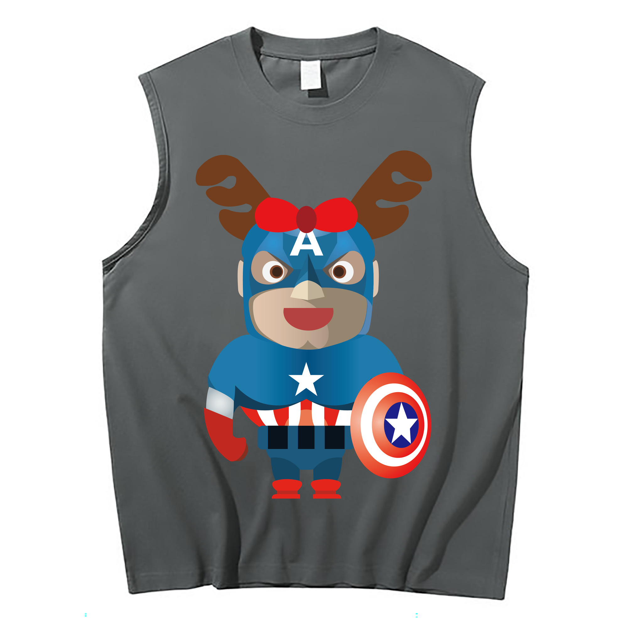 （画像用） アベンジャーズ The Avengers コットン100％タンクトップ（フロントプリント）